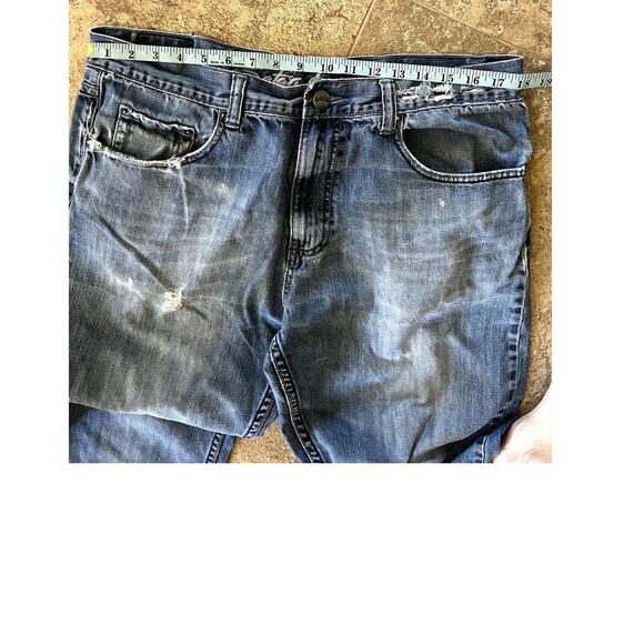 Safari Boot cut denim jeans, men's size 36 x 32L * Snuff Can Ring Pocket. - Picture 5 of 9